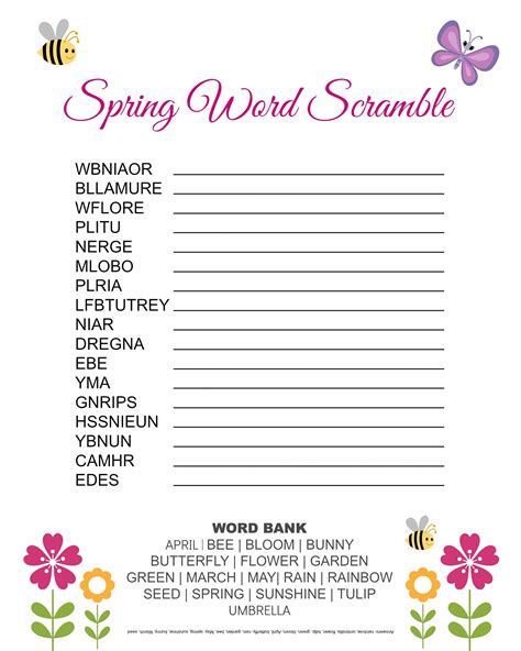 Students must create words from the scrambled letters. Free Word Scrambles Worksheets | Activity Shelter