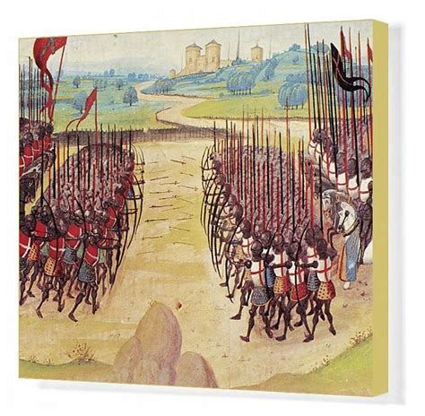 Print Of Battle Of Agincourt 1415 Battle Between The French And
