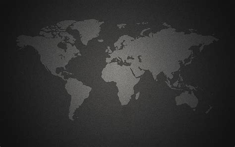 Hd Wallpaper Earth The World Black Background World Map The