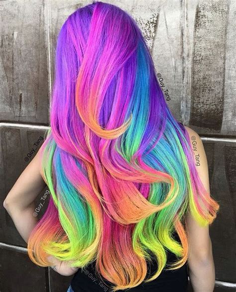 Rainbow Hair Styles Unicorn Hair Color Cool Hair Color