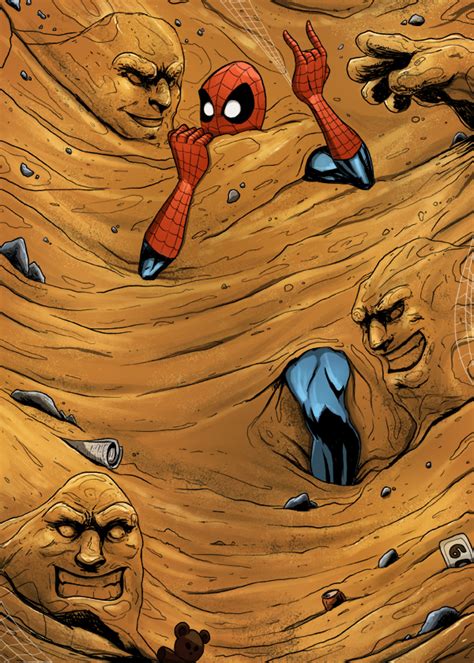 Spiderman Vs Sandman By Cury On Deviantart