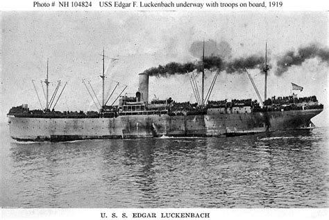 Civilian Ships Ss Edgar F Luckenbach Freighter 1916