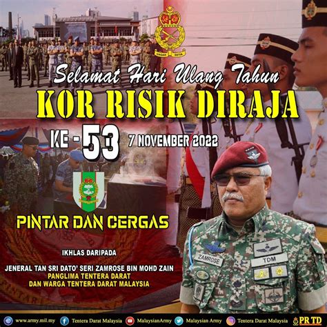 Selamat Hari Ulang Tahun Kor Tentera Darat Malaysia