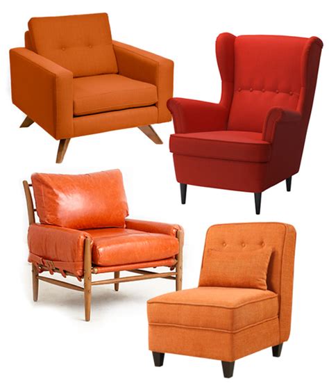 Fairfield chair high back wingback chair color pearl accent chairs ashley furniture homestore. Orange accent chairs galore | How About Orange