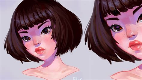 Digital Anime Drawing Tips Youngmouse Digital Painting Portrait