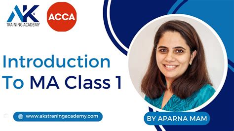 Introduction To Acca Management Accounting By Aprana Mam Youtube