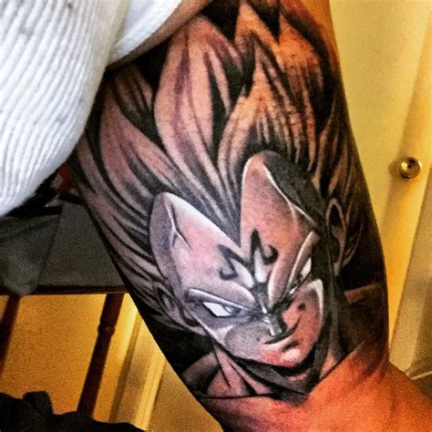 22 awesome dragon ball z tattoos for serious fans. Vegeta tattoo | Dragon ball tattoo, Human canvas, Gengar ...