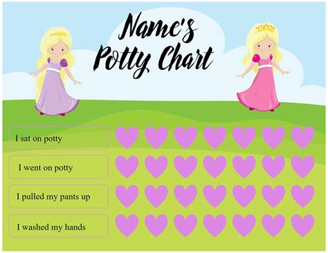 A toddler's transition to the toilet is one of the most stressful moments of parenting. Potty Chart DIY | Free online potty chart maker | No ...