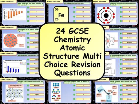£1 Only Ks4 Aqa Gcse Chemistryscience Atomic Structure Multiple