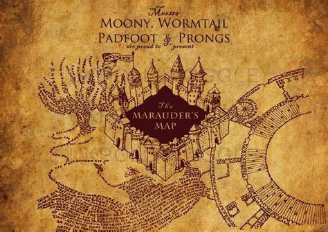 Harry Potter Map Wallpapers Wallpaper Cave
