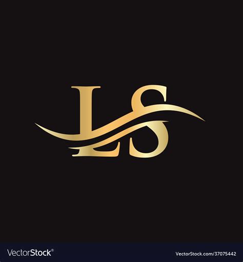 Ls Logo Design Premium Letter Logo Design Vector Image