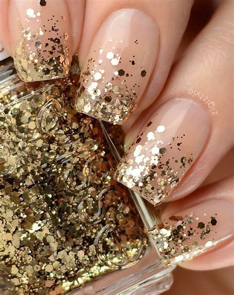 80 Awesome Glitter Nail Art Designs Youll Love Ecstasycoffee Gold