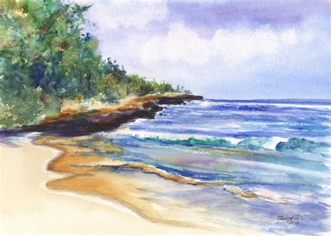 Kauai Beach Art Mahaulepu Beach 5x7 Giclee Print