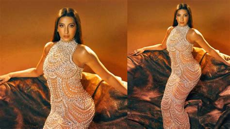 Oh So HOT Nora Fatehi Sizzles In An Embellished Body Hugging Gown Leaves Fans SWOONING Call