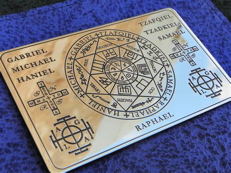 Wallet Card The Seals Of The Seven Archangels The Seven Archangels Sigil Seven Archangels