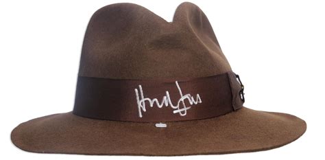 Lot Detail Harrison Ford Signed Indiana Jones Fedora With Beckett Coa
