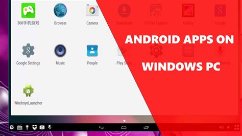 How To Run Android Apps On Pc Windows 1078 Youtube