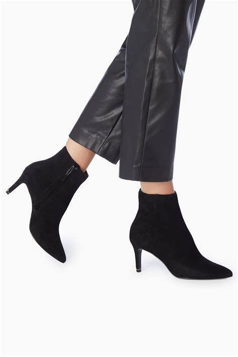 buy dune london black obsessive kitten heel pointed toe ankle boots from the next uk online shop