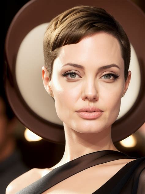 Angelina Jolie The Short Hair Files 12 By Hairfetishartai On Deviantart