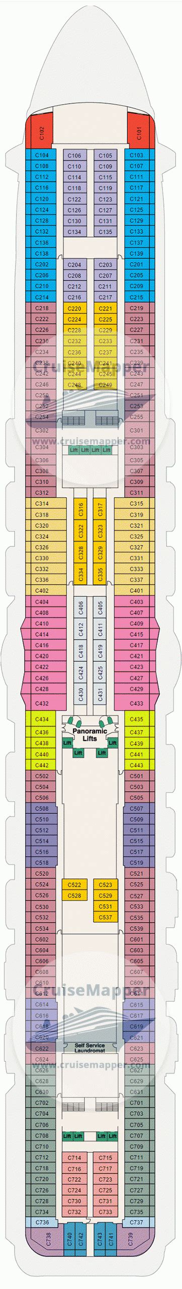 Royal Princess Bermudan Deck Plan