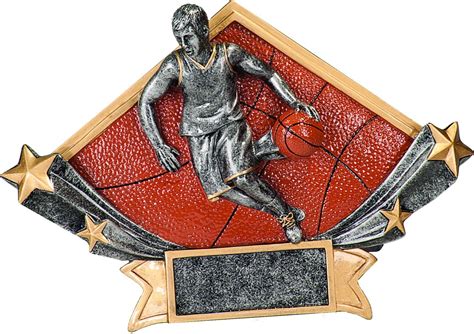 Shop And Personalize Basketball Diamond Star Resin Award At Dell Awards