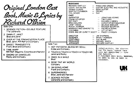 Original London Cast Vinyl