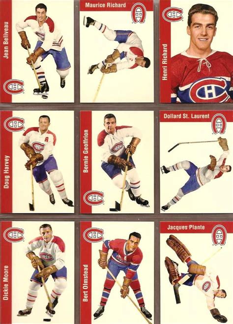 64 72 Jean Beliveau Maurice Richard Henri Richard Doug Harvey