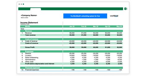Free Excel Business Budget Template Workfeed