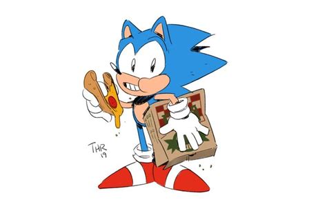 Thomas On Twitter Sonic Pizza Guy Sonic The Hedgehog