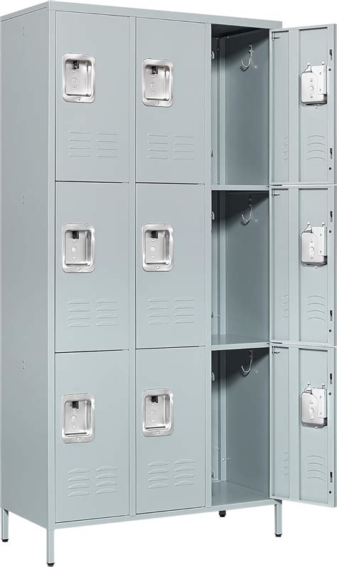 Anxxsu Metal Locker With 9 Doors Employees Locker Metal