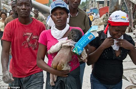 Haiti Earthquake Furious Survivors Pile Corpses Up In Road Blocks As They Demand Emergency Aid
