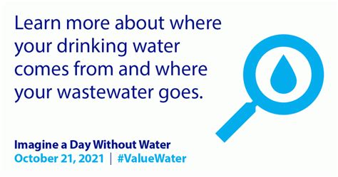 Imagine A Day Without Water Is On October 21st Southwest Metropolitan