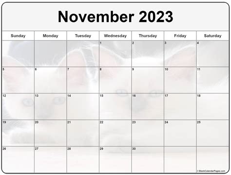 Printable November 2023 Calendar With Holidays 2023 Cool Latest List Of