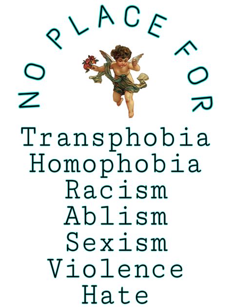 Racism Sexism Homophobia Transphobia Sticker By Kittenbutt