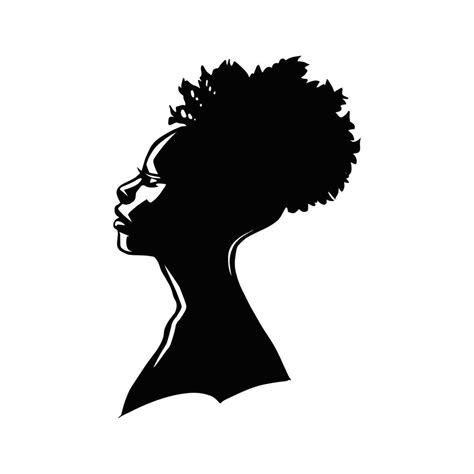 Black Woman Silhouette Vector Illustration 19079357 Vector Art At Vecteezy