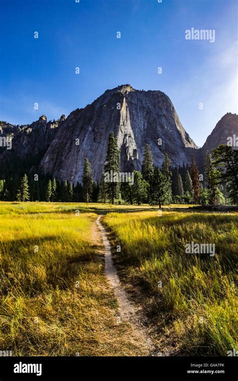 Cathedral Rocks In Yosemite National Park Stock Photo Alamy