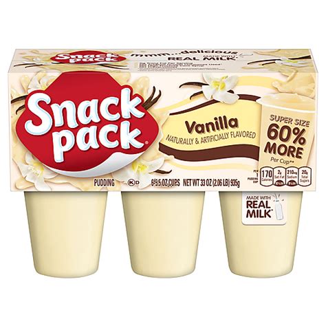 Hunts Super Snack Pack Pudding Cups Creamy Vanilla Jello And Pudding