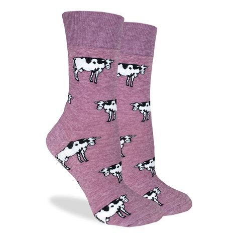 Womens Cow Socks Good Luck Sock