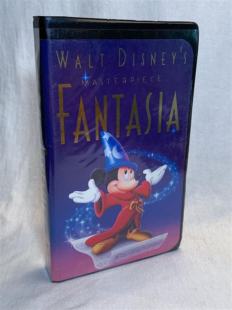 Rare Fantasia Vhs Walt Disneys Masterpiece Vintage Movie Etsy