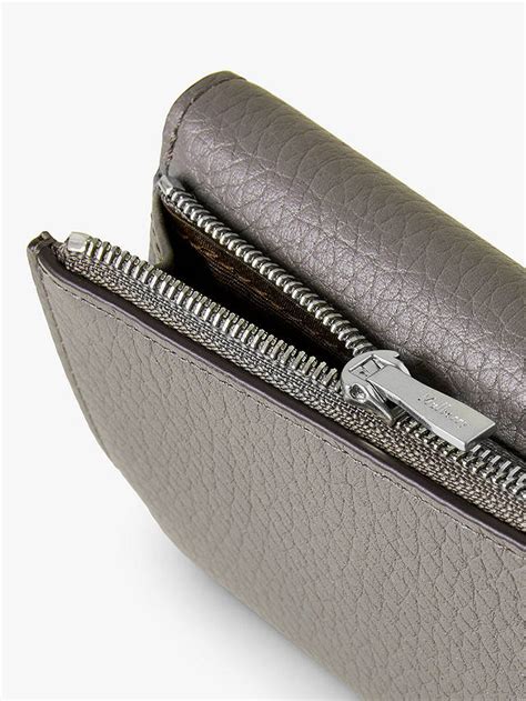 Visit our shops or shop online. Mulberry Folded Multi-Card Heavy Grain Leather Wallet, Charcoal at John Lewis & Partners