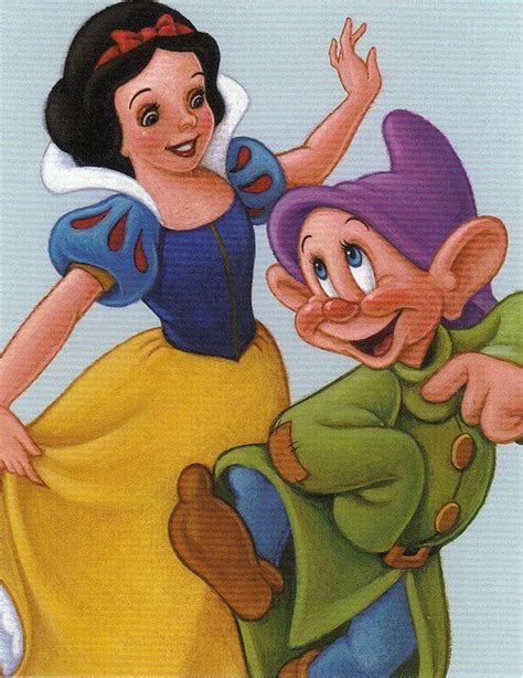 Snow White And Dopey ~ Snow White And The Seven Dwarfs 1939 Disney Love