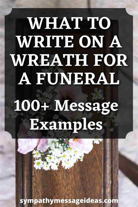 What To Write On A Wreath For A Funeral 100 Message Examples