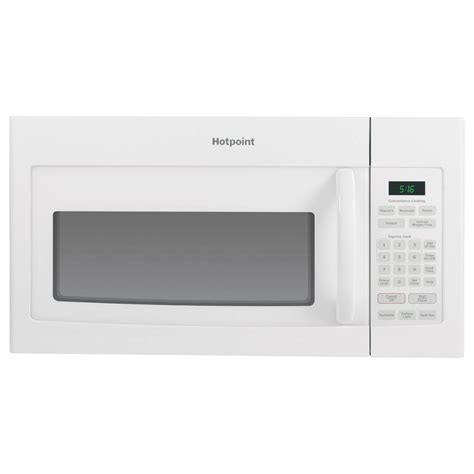 Ge 16 Cu Ft Over The Range Microwave In White Rvm5160dhww The Home
