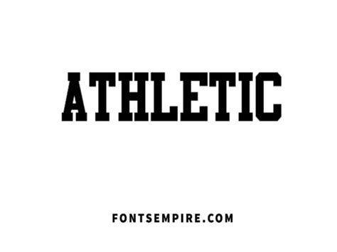 Athletic Font Free Download Fonts Empire