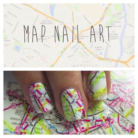 Map Nail Art Fashion Nails Hands Map Polish Nail Art Map Nails Nail Art
