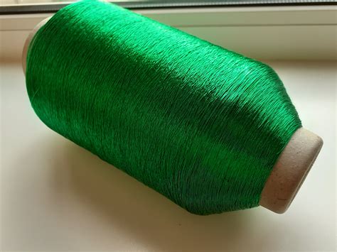 Green Metallic Yarn 500g Green Metallized Yarn Glitter Yarn Etsy