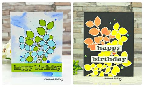 Leafy Birthday Cards Me And My Daily Papercraft