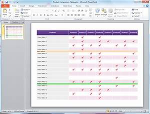 Comparison Chart Templates For Powerpoint