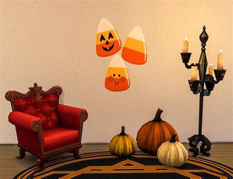 My Sims 4 Blog Cute Halloween Wallpaper Decals By