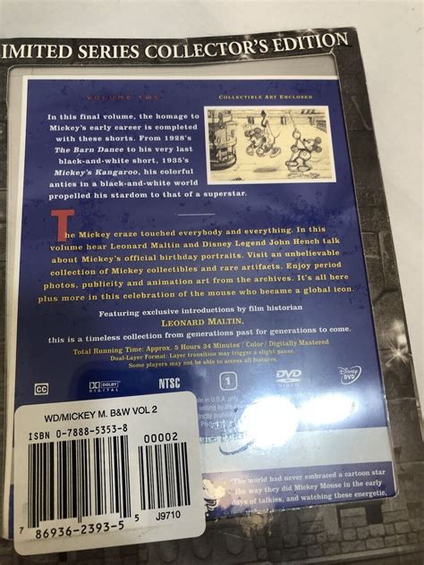 Walt Disney Treasures Mickey Mouse Black White Volume 2 DVDs